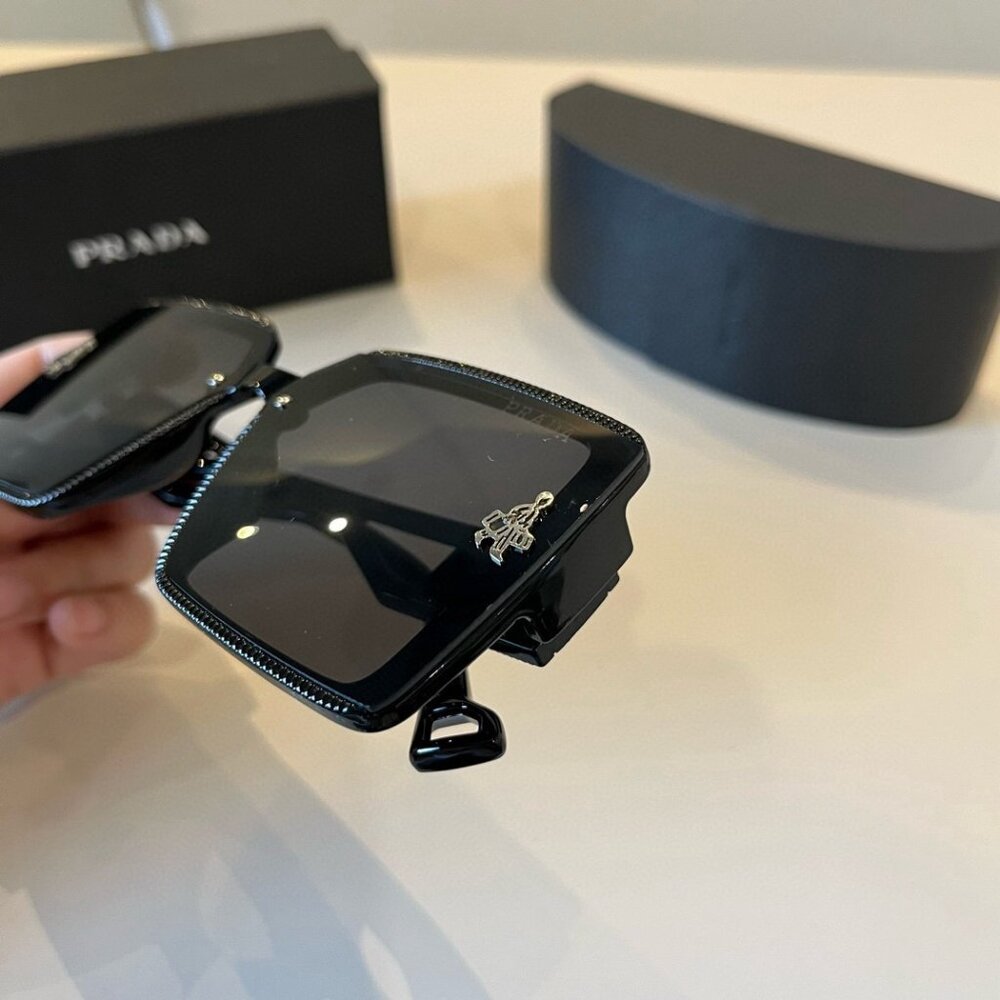 Prada Black Square Sunglasses - image 4